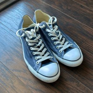 Worn blue converse men size 10